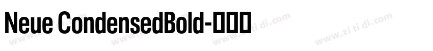 Neue CondensedBold字体转换
